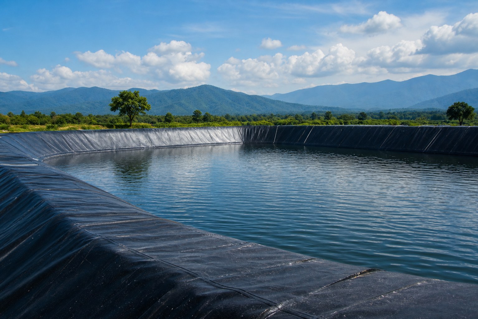 Piscina de geomembrana para acuicultura